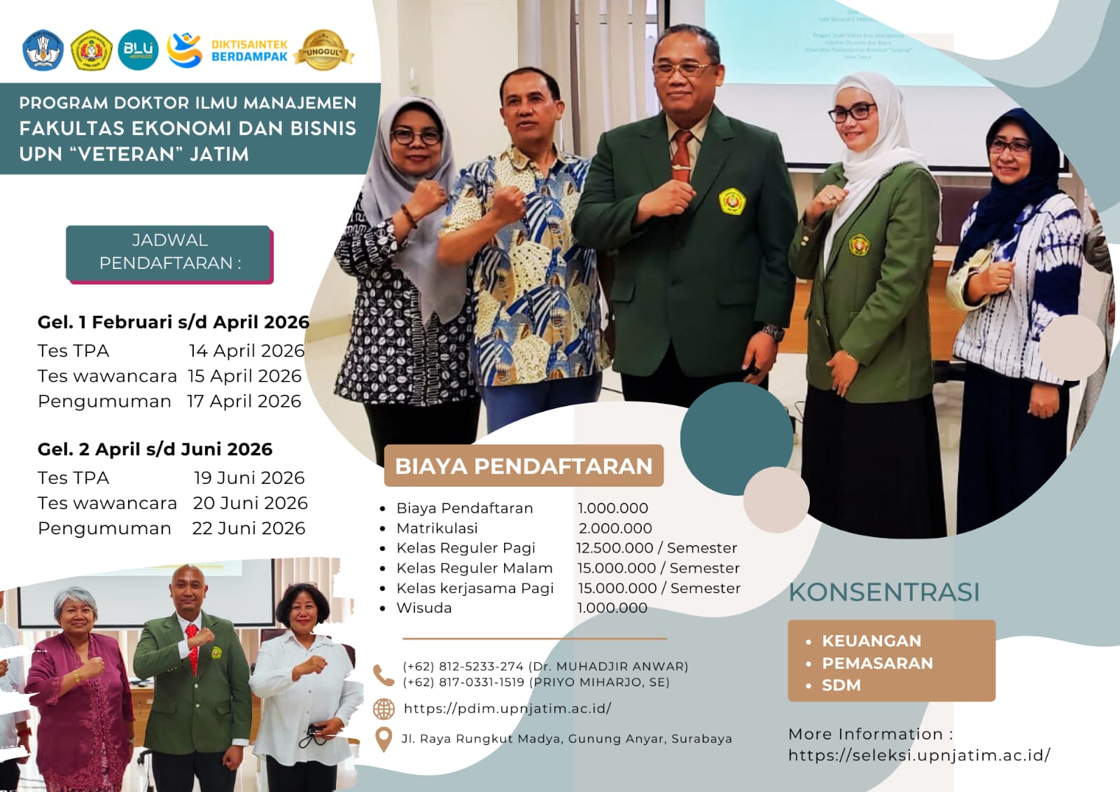 Penerimaan Mahasiswa Baru Program Studi Doktor Ilmu Manajemen Tahun 2026